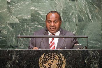 Le Deuxième Vice-Président du Burundi, Joseph Butore, à l’Assemblée générale des Nations Unies. Photo : ONU/Loey Felipe