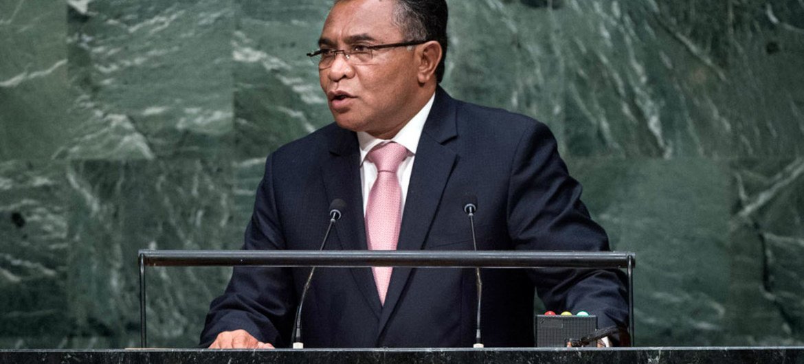Prime Minister Rui Maria De Araújo of Timor-Leste addresses the general debate of the General Assembly’s seventieth session.