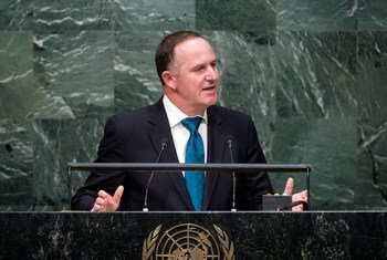 Prime Minister John Key of New Zealand addresses the general debate of the General Assembly’s seventieth session.