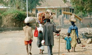 Rwandan refugees fleeing the genocide. (file)