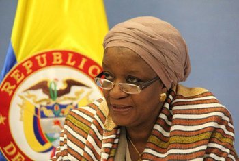 Zainab Hawa Bangura, Special Representative on Sexual Violence in Conflict, on a visit to Bogotá, Colombia in March 2015.