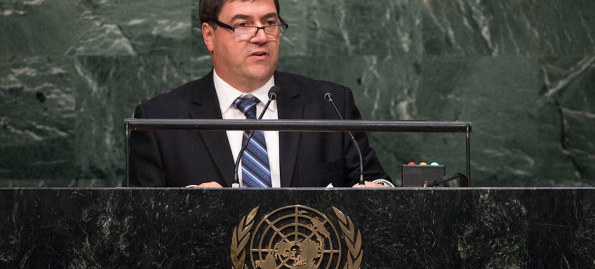 Deputy Minister for Foreign Affairs of Canada, Daniel Jean, addresses the general debate of the General Assembly’s seventieth session.