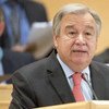 UN High Commissioner for Refugees António Guterres makes his opening speech at UNHCR’s 66th session of the Executive Committee on 5 October 2015.