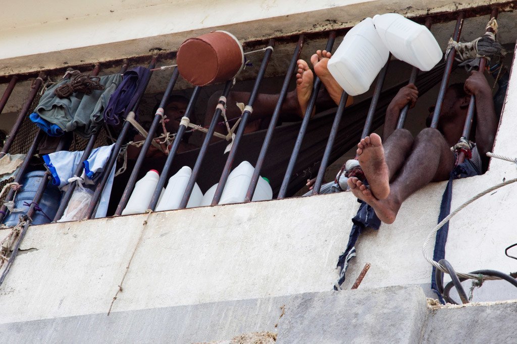 Des détenus emprisonnés au pénitencier national d'Haïti (Archives)