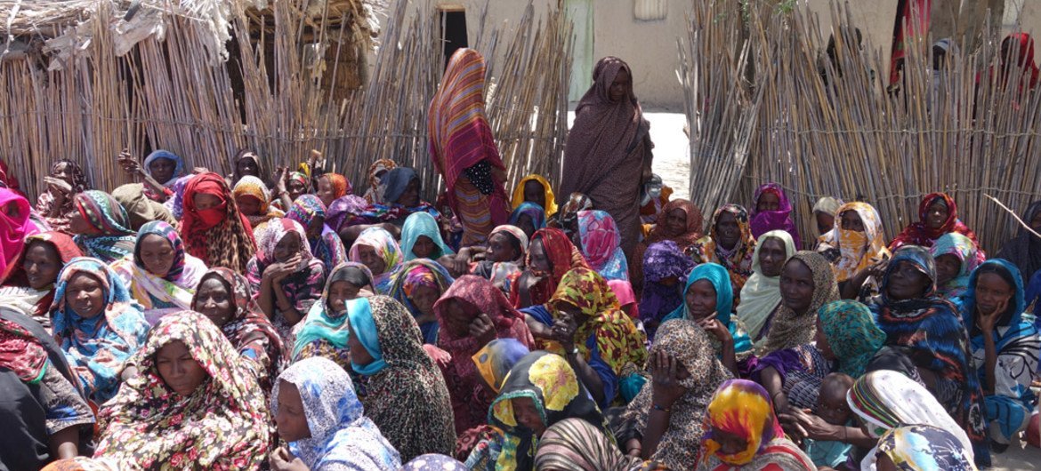 乍得内部流离失所妇女。联合国人道协调厅图片/Mayanne Munan
