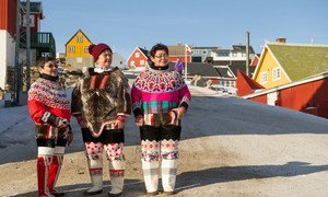 International Day for Disaster Reduction 2015 is dedicated to the power of traditional, indigenous and local knowledge. Shown here, indigenous Inuit women in the Uummannaq community of Greenland.