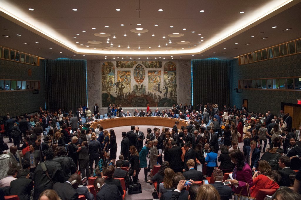 La salle du Conseil de sécurité de l'ONU.
