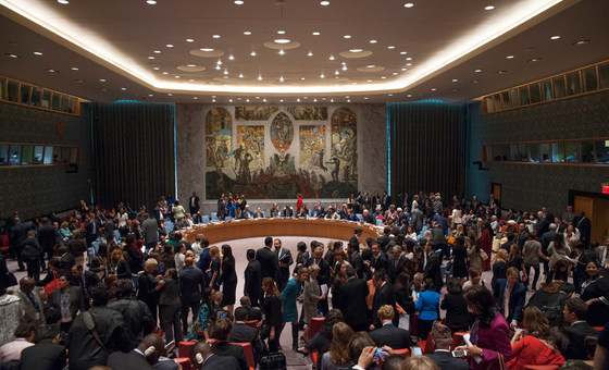 La salle du Conseil de sécurité de l'ONU. 