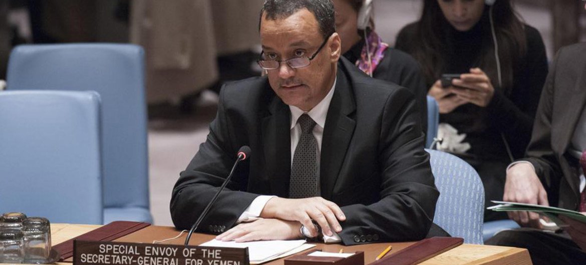 Special Envoy for Yemen Ismail Ould Cheikh Ahmed briefs the Security Council.