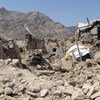 阿富汗地震灾区资料图片。联伊援助团图片/Qaher Khan