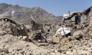 Dommages causés par un tremblement de terre en Afghanistan en 2009. Photo : MANUA / Qaher Khan