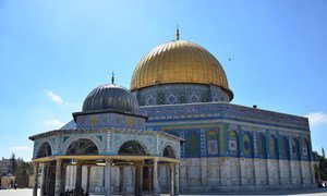 The Haram al Sharif/Temple Mount in Jerusalem.