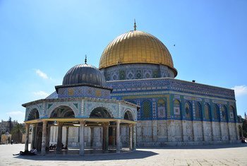 The Haram al Sharif/Temple Mount in Jerusalem.