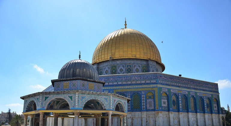 Sinagogi la The Haram al Sharif/Temple Mount mjini Jerusalem
