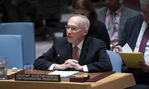 Assistant Secretary-General for Peacekeeping Operations Edmond Mulet briefs the Security Council.