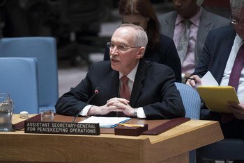 Assistant Secretary-General for Peacekeeping Operations Edmond Mulet briefs the Security Council.