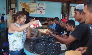 At the Casa del Migrante de Saltillo, a migrant shelter in the northern Mexican state of Coahuila, a day’s journey to the Texas border, migrants are given food, medical care and legal aid.