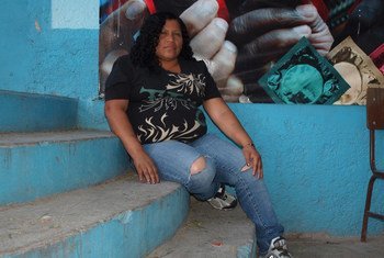 Сулма Ортега  и ее семья  -  жертвы   наркокартеля в Гватемале. Они получили  убежище в Мексике, где дожидаются  переселения в США.  Фото Эми Стиллман / ИРИН