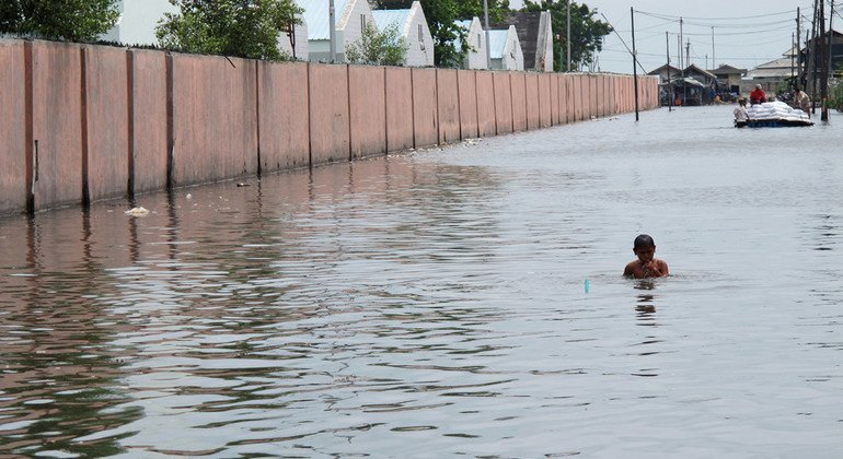 印尼发生洪灾。世界银行图片/Farhana Asnap