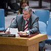 الممثل الخاص للأمين العام ورئيس بعثة الأمم المتحدة لمساعدة العراق (يونامي)، يان كوبيش، في جلسة مجلس الأمن. المصدر: الأمم المتحدة / أماندا فويسارد
