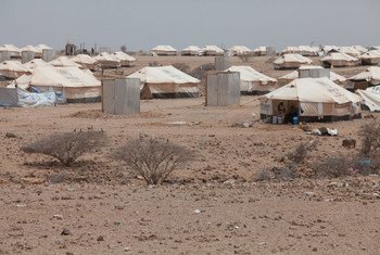 Vue d'ensemble sur le camp de réfugiés de Markazi, à Djibouti.