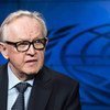 Martti Ahtisaari, former President of Finland and Nobel Peace Laureate, during an interview with the UN News and Media Division's news outlets in October 2015.