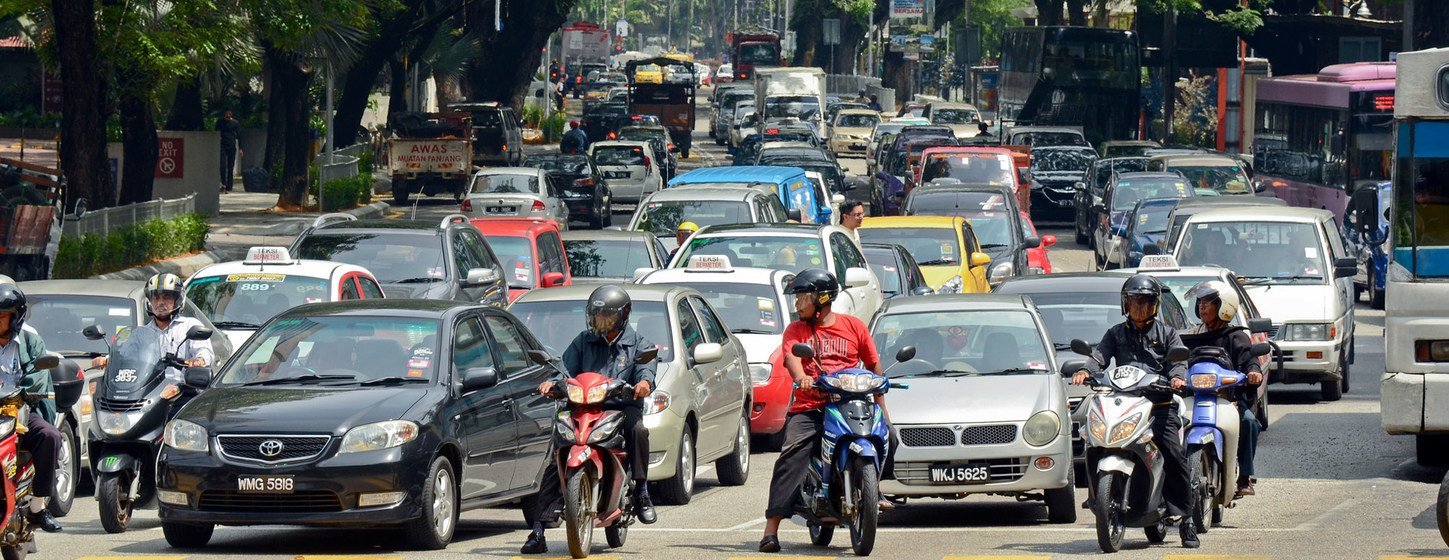 Trafic routier à Kuala Lumpur, en Malaisie
