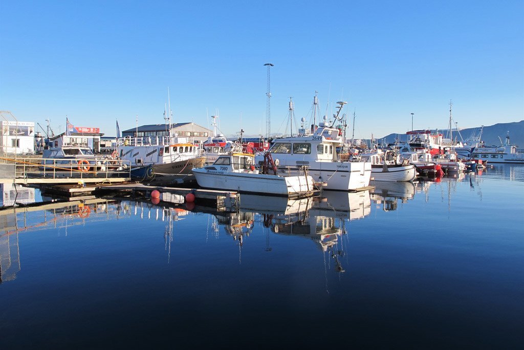 Des bateaux dans le port de Reykjavik, en Islande. Photo: UNEP GRID Arendal/Peter Prokosch 