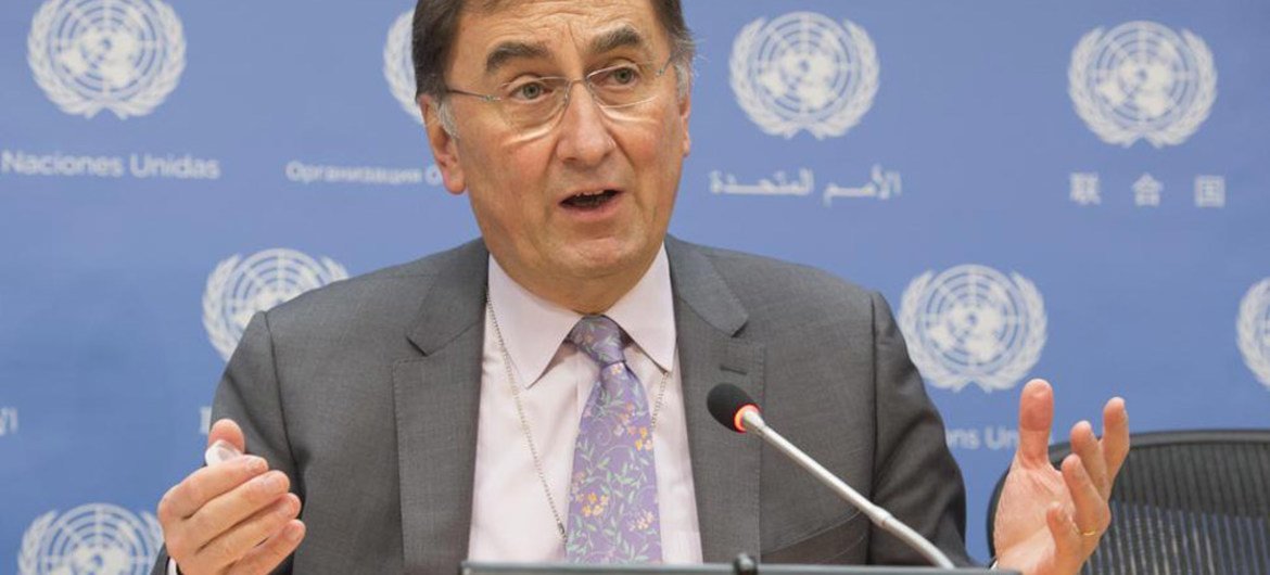Помощник Генерального секретаря по вопросам изменения климата Янош Пастор.  Фото  ООН