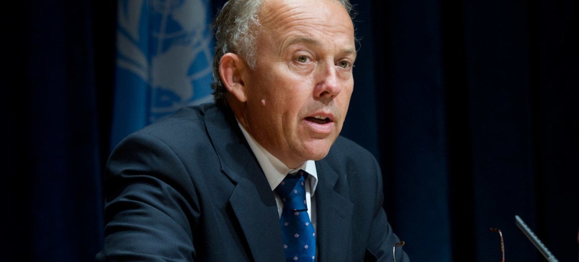 Le Représentant spécial du Secrétaire général des Nations Unies pour la Somalie, Michael Keating. Photo : ONU/Eskinder Debebe (archives)