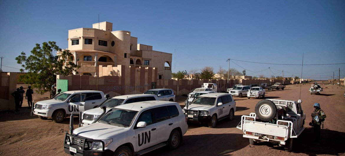 Convoy de la MINUSMA en Kidal, Mali. Foto:MINUSMA/Marco Dormino