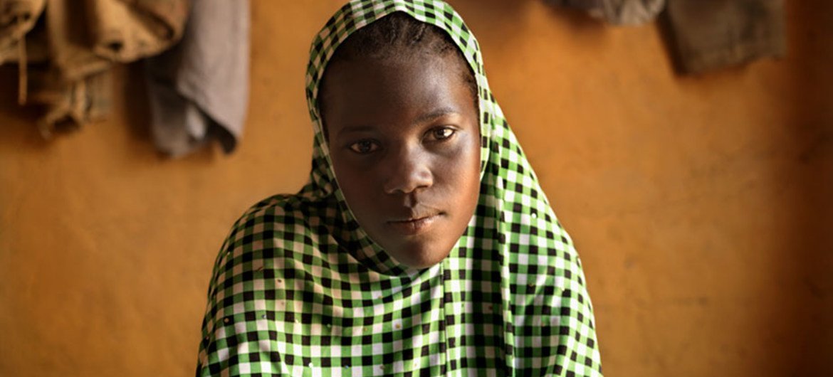 Nafissa, of Niger is 17. This photo was taken on 18 November 2015. She was married when she was 16. She has been married for 10 months, becoming pregnant 3 months after marrying. Nafissa's baby was still born 15 days ago.