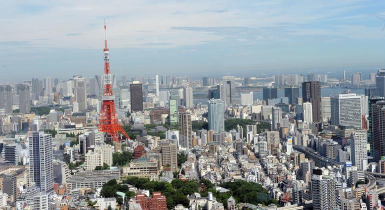 La vista desde la planta 42 de la Torre Mori, en Tokio.