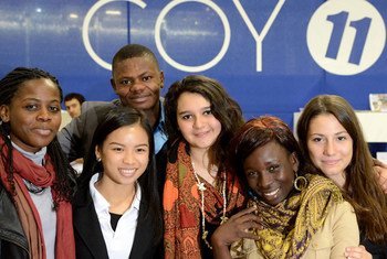 UNICEF youth climate advocates attend the UN climate change conference in Paris, France. 2 December 2015.
