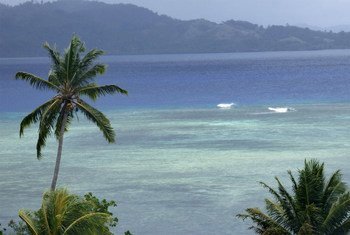 Rabi Island, Fiji. Rising sea levels and more extreme weather events pose an imminent threat to low-lying atoll islands across the Pacific.