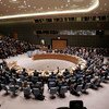 安理会会场资料图片。联合国图片/Evan Schneider