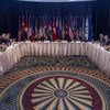 A wide view of the meeting of the International Syria Support Group (ISSG) in New York.