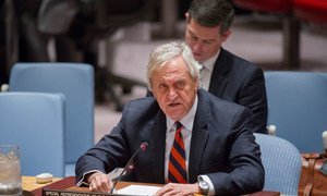 Special Representative of the Secretary-General and Head of the United Nations Assistance Mission in Afghanistan (UNAMA) Nicholas Haysom briefs the Security Council.