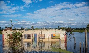 Flooding in the community of Chaco’i, 30 miles from Asunción, the capital of Paraguay, in July 2014.