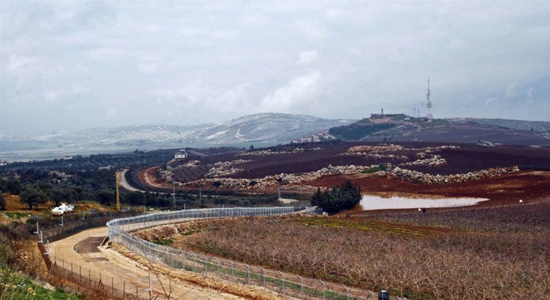 Голубая линия  на границе  между  Израилем и Ливаном. Фото  ИРИН Хук Маклеуд