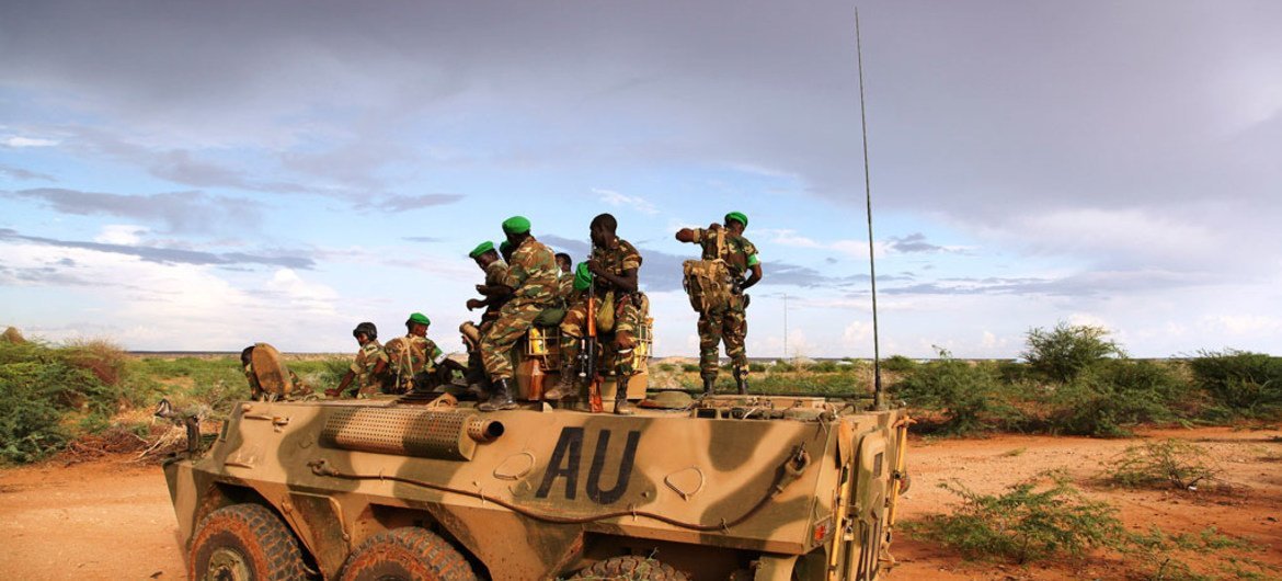在索马里执行任务的非盟部队。图片提供：AU UN IST/Mahamud Hassan