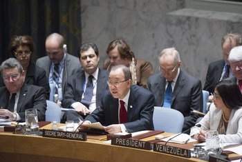 Secretary-General Ban Ki-moon addresses Security Council debate on Respect for the principles and purposes of the UN Charter.