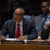 联合国建设和平委员会现任主席、肯尼亚常驻联合国代表卡茂大使。联合国图片/Rick Bajornas