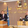 潘基文秘书长在阿尔及尔召开记者会  图片： UNIC/Algiers