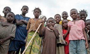 Children in Kaga-Bandoro, Central African Republic (CAR).
