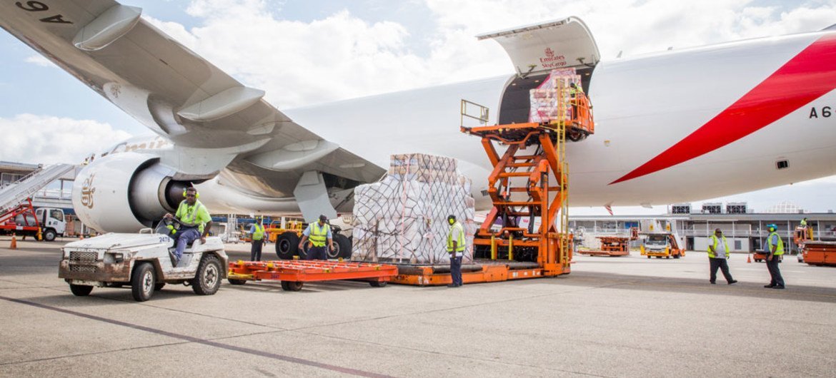 Emergency supplies for some 350,000 Fijians, including 120,000 children, affected by Cyclone Winston, were flown in by UNICEF from its global supply hub in Copenhagen, Denmark.