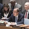 Secretary-General Ban Ki-moon delivers remarks to the Security Council meeting on sexual exploitation and abuse.
