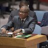 秘书长特别代表西迪库在安理会就刚果民主共和国问题向安理会做情况通报。联合国/Manuel Elias