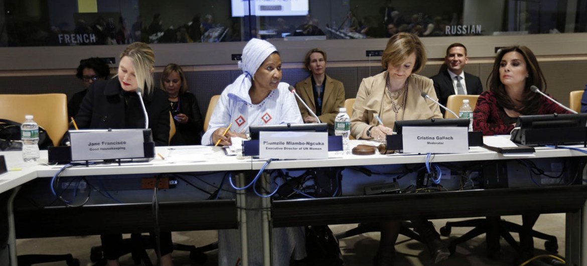 妇女地位委员会会议。联合国妇女署/Ryan Brown