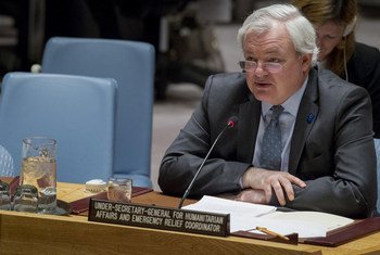 Stephen O'Brien, Under-Secretary-General for Humanitarian Affairs and Emergency Relief Coordinator, addresses the Security Council on the situation in Syria.